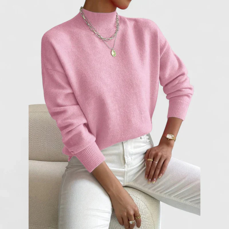 Isla | Cozy Pink Knit Sweater
